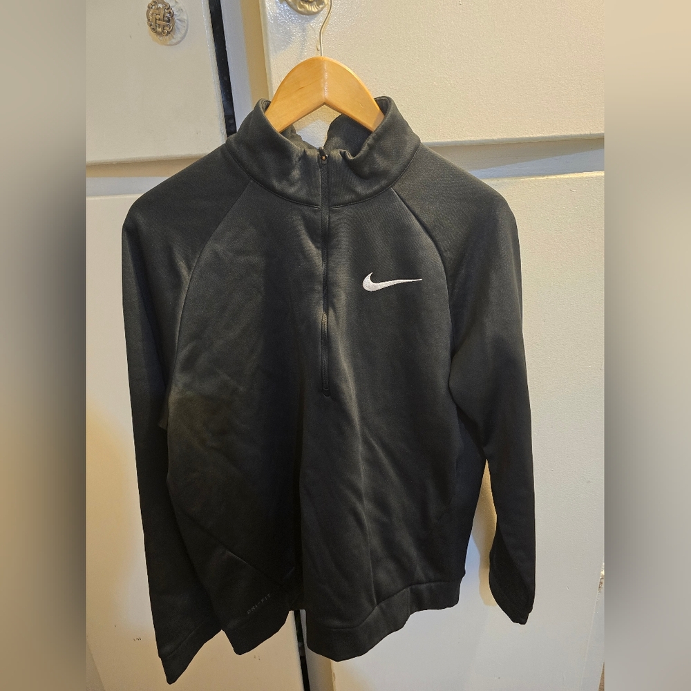 Nike Mens Black And Blue Pullover Jacket
